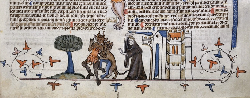 Illustration for article titled Bizarre and vulgar illustrations from illuminated medieval manuscripts